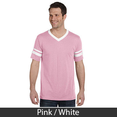 Theta Xi V-Neck Jersey with Striped Sleeves - 360 - TWILL