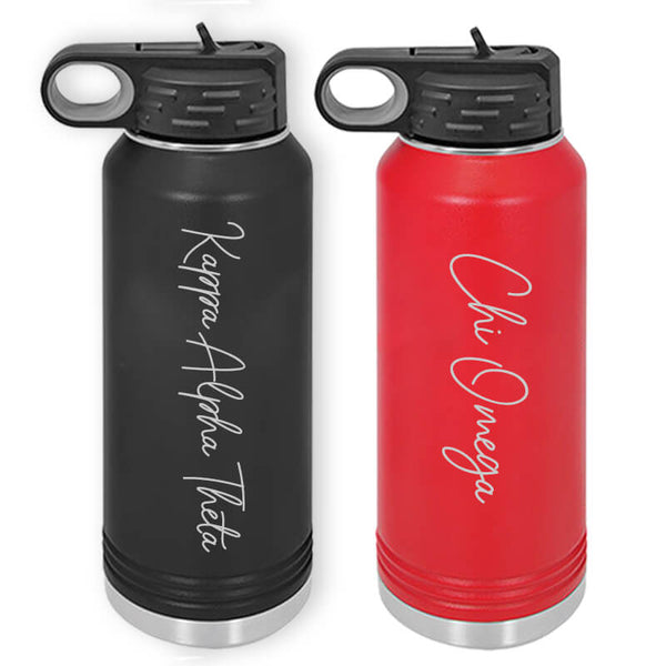 Sorority Shop Alpha Phi Glass Water Bottle with Silicone Sleeve - 16 Oz  Glass Water Bottle, Reusable Glass Water or Juice Bottle with Cap - Yahoo  Shopping