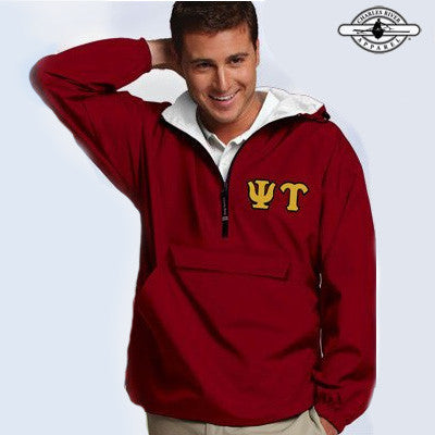 Psi Upsilon Pullover Jacket - Charles River 9905 - TWILL