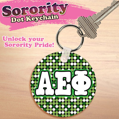 Alpha Epsilon Phi Dot Keychain - UN4411