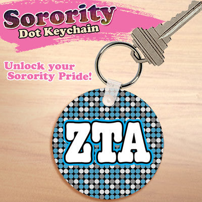 Zeta Tau Alpha Dot Keychain - UN4411