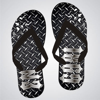 Sigma Nu Diamond Plate Flip-Flops - SBL100 - SUB