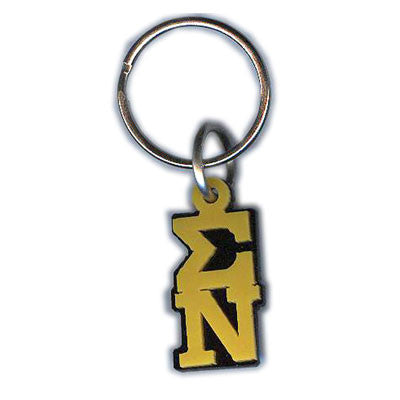 Sigma Nu Letter Keychain - Craftique cqMGLA