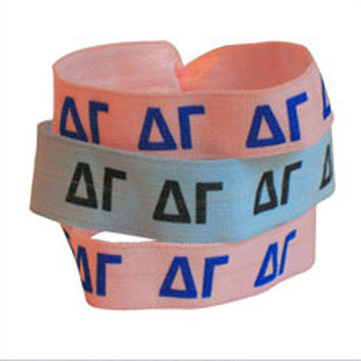 Delta Gamma Hair Ties - Scribbles & Such SNS