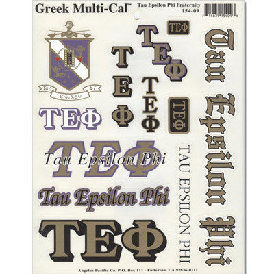 Tau Epsilon Phi Multi-Cal Sticker