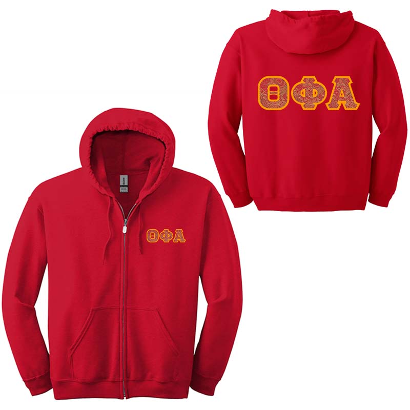 Custom Greek Sorority Full Zip Hoodie Sorority Sweatshirts