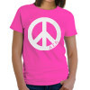 Alpha Sigma Alpha Neon Peace Sign Printed Tee - Gildan 500 - CAD