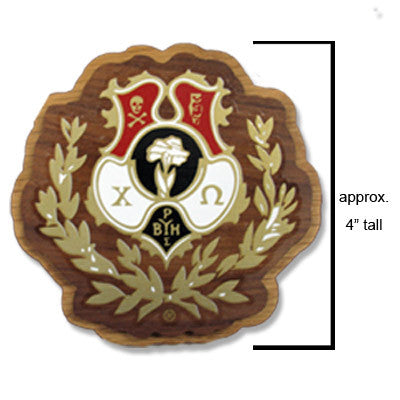 Chi Omega Large Wooden Crest Something Greek