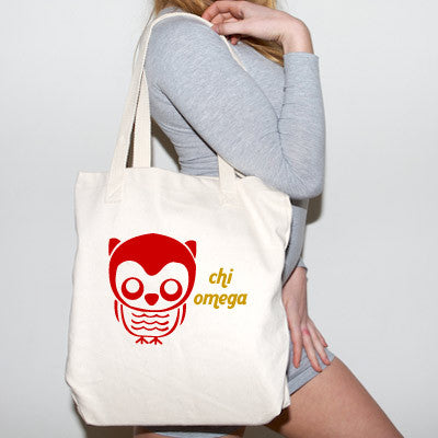 Chi Omega Mascot Printed Tote - 825 - CAD