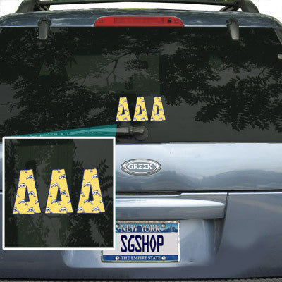 Delta Delta Delta Mascot Car Sticker