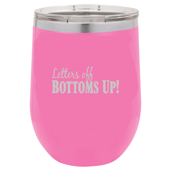 Polar Camel Short Tumbler Thermos - Letters Off BOTTOMS UP! Design –  Something Greek