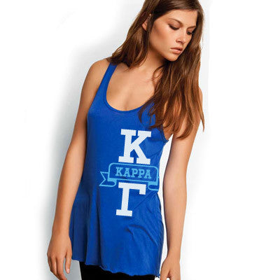 Kappa Kappa Gamma Printed Flowy Bella Tank - Bella B8800 - CAD