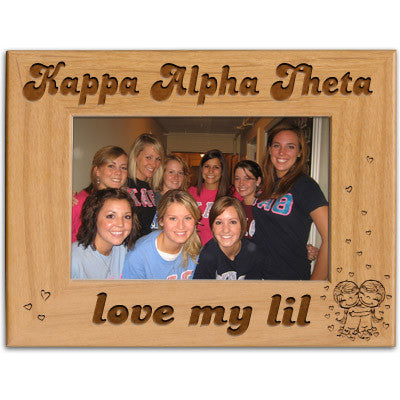 Kappa Alpha Theta Love My Lil Picture Frame - PTF157 - LZR