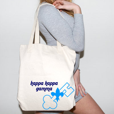 Kappa Kappa Gamma Mascot Printed Tote - 825 - CAD