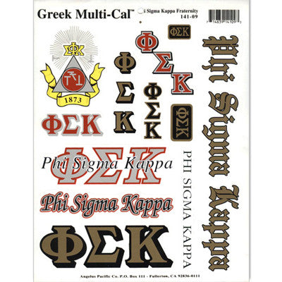 Phi Sigma Kappa Multi-Cal Stickers