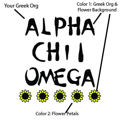 Bid Day Special - Sorority Sunflower Tank with License Plate and Keychain - PL408 - UN4411 - U4567 - UN SUB