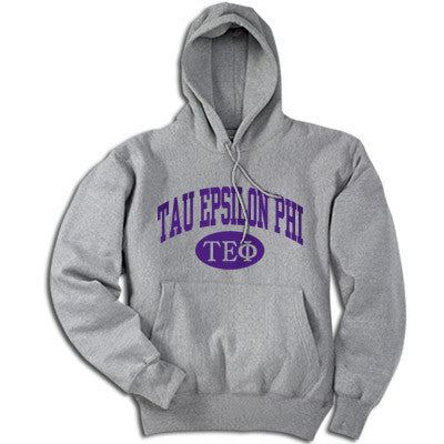 Tau Epsilon Phi Hoodie, Printed Vertical Arc Design - G185 - CAD