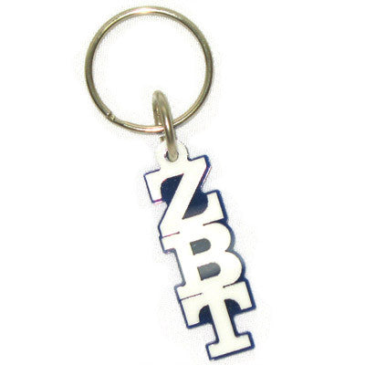 Zeta Beta Tau Letter Keychain - Craftique cqMGLA