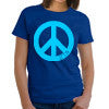 Zeta Tau Alpha Neon Peace Sign Printed Tee - Gildan 500 - CAD